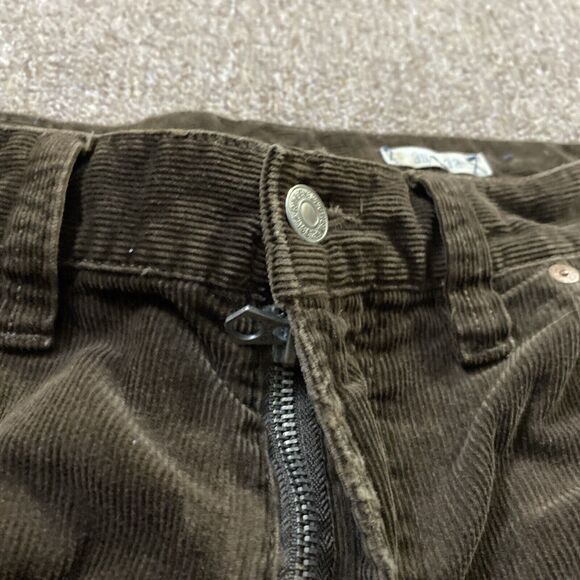 Vintage Polo Ralph Lauren Brown Cargo Corduroy Pants 35x32 158/941 - Picture 2 of 12
